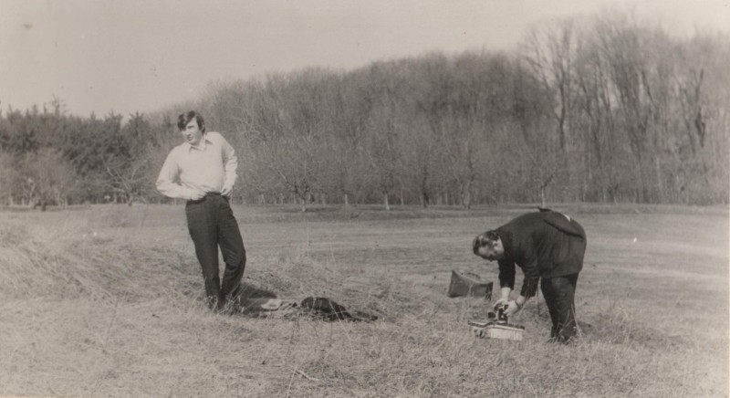 Фотографія. В. Івасюк із чоловіком. Жовтень 1973 року.