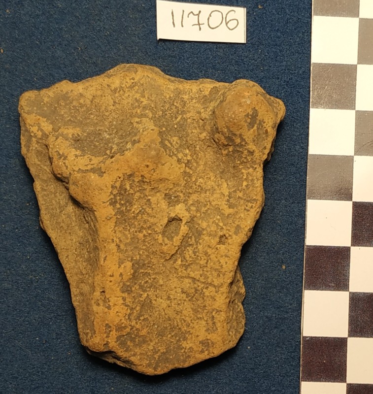 Фрагмент стінки ліпної жовтоглиняної посудини