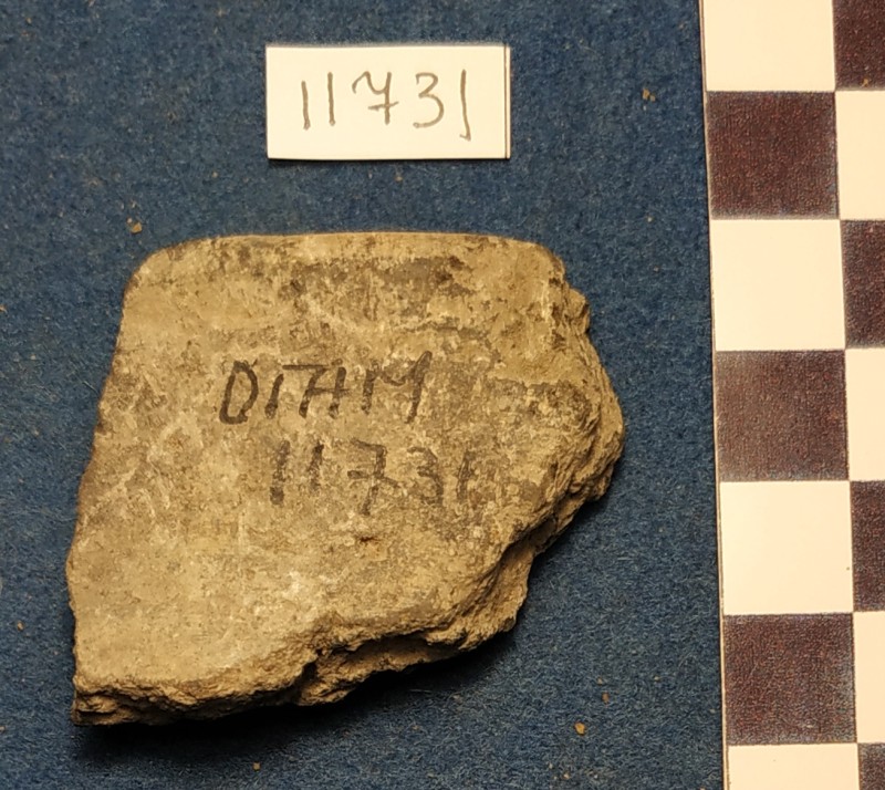 Фрагмент вінець  ліпної сіроглиняної посудини