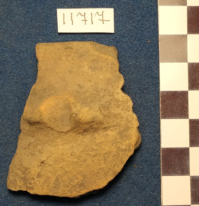 Фрагмент вінець  ліпної сіроглиняної посудини