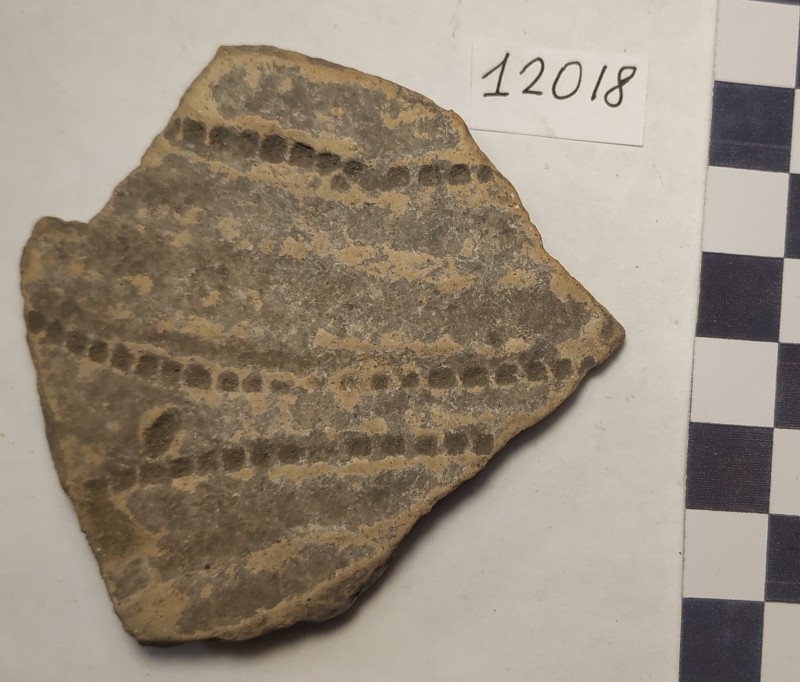 Фрагмент стінки ліпної жовтоглиняної посудини