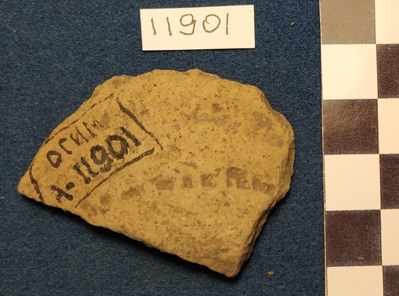 Фрагмент стінки ліпної сіроглиняної посудини