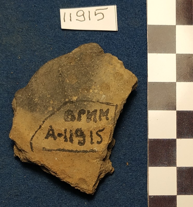 Фрагмент стінки ліпної жовтоглиняної посудини