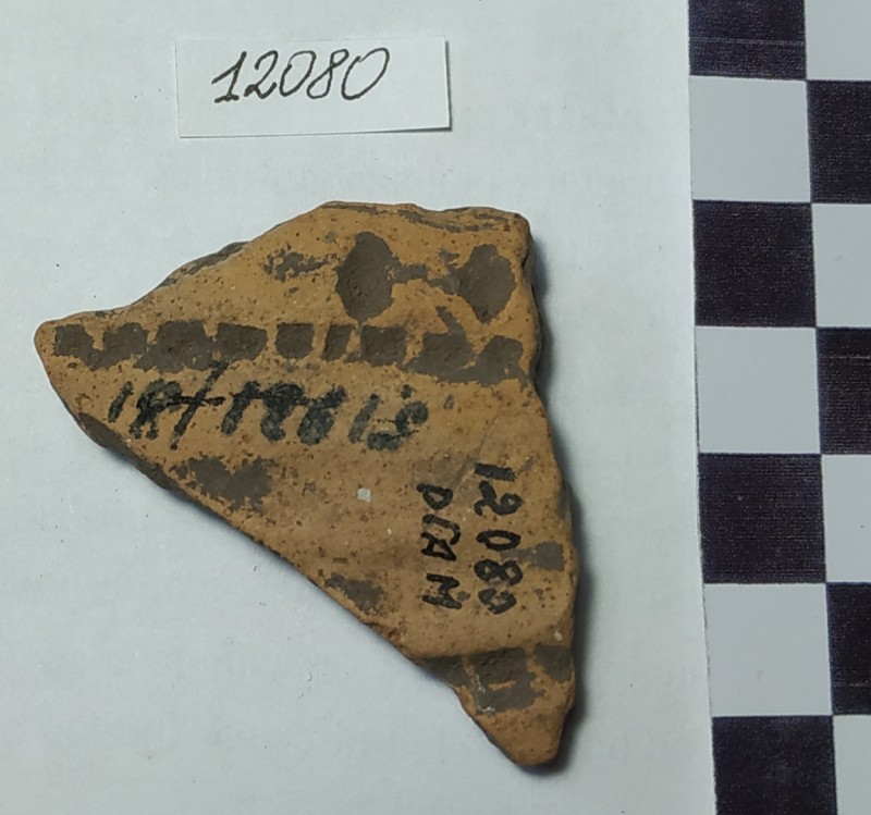 Фрагмент стінки ліпної жовтоглиняної посудини