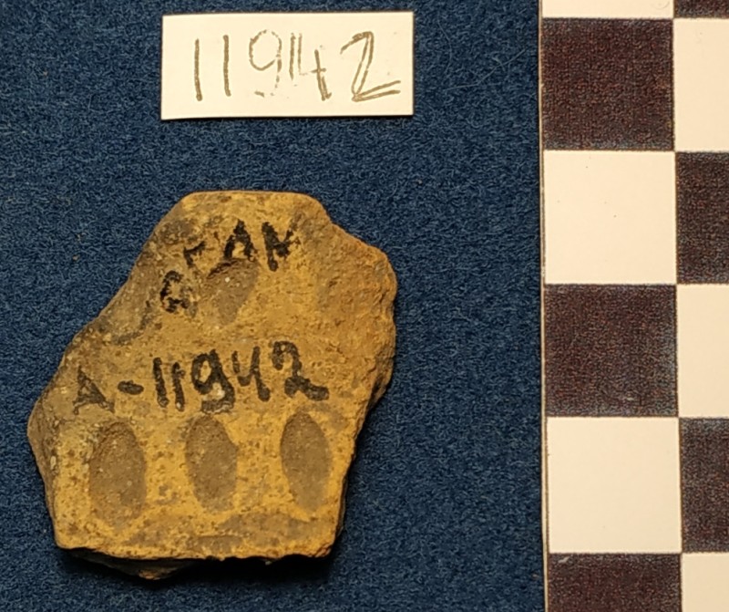 Фрагмент вінець ліпної жовтоглиняної посудини