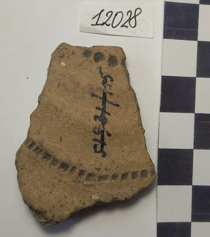 Фрагмент стінки ліпної жовтоглиняної посудини