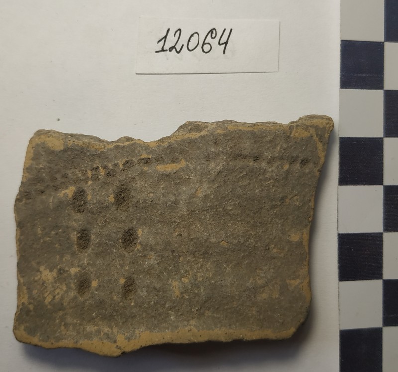 Фрагмент стінки ліпної жовтоглиняної посудини