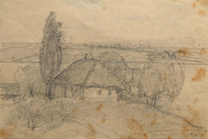 Сільська хата. 1946