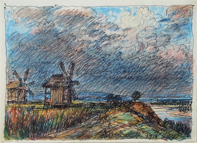 Пейзаж з вітряками. 1978