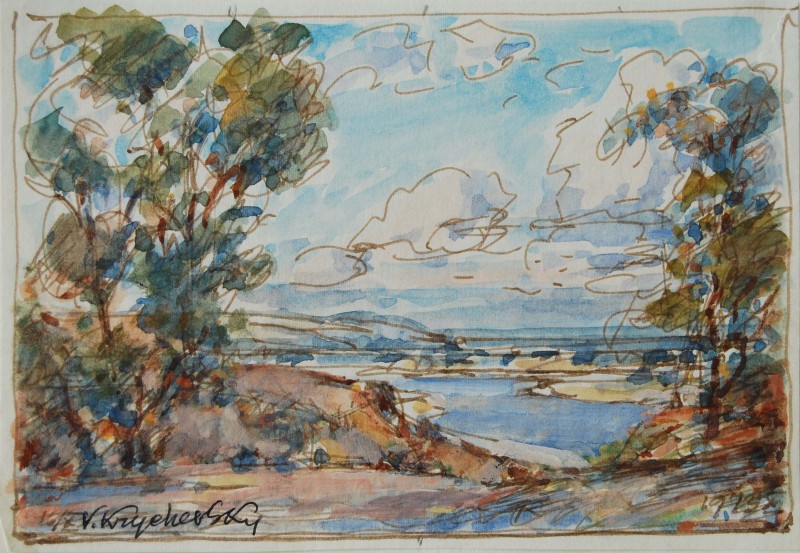 Пейзаж з річкою. 1973