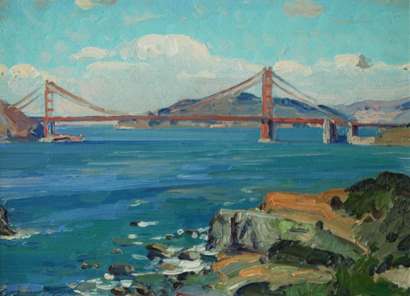 Міст Золотих воріт в Сан-Франциско. 1949