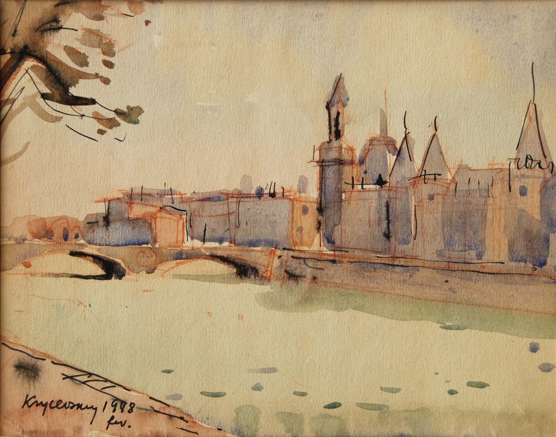 Париж. Сена. 1948