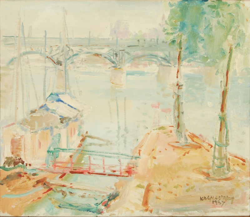 Баржі на Сені. 1937