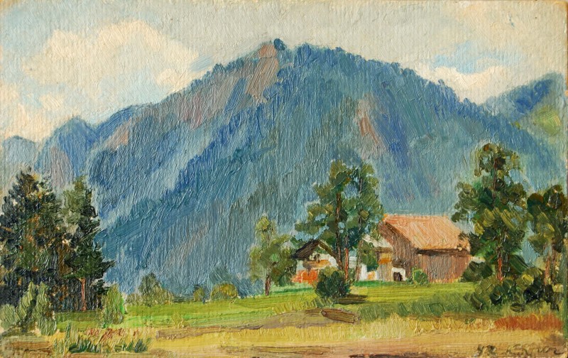 Гірський краєвид. Баварія. 1947