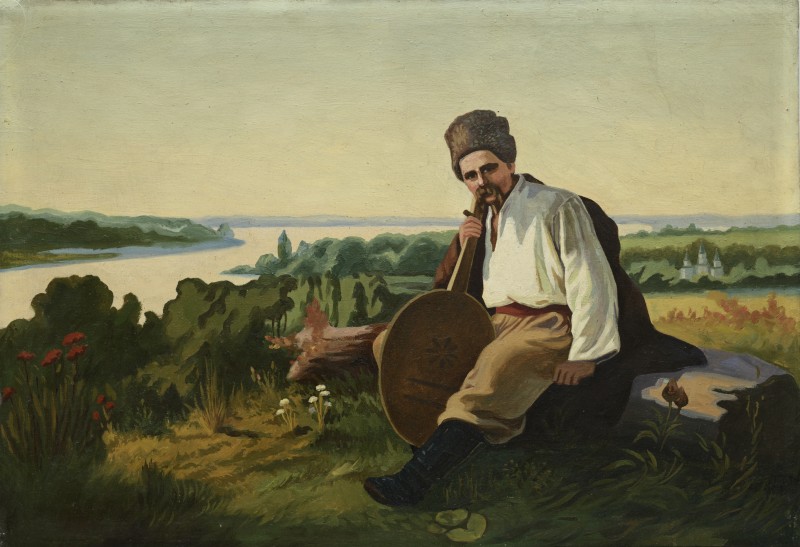 Картина «Бандурист на пагорбі».