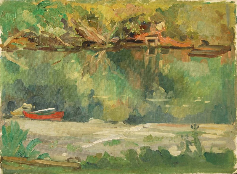 На річці. 1957