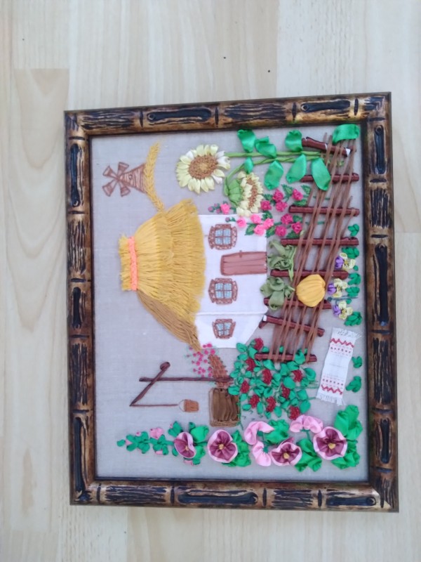 Картина "Подвір'я гостинного двору в давнину", 2014 р.