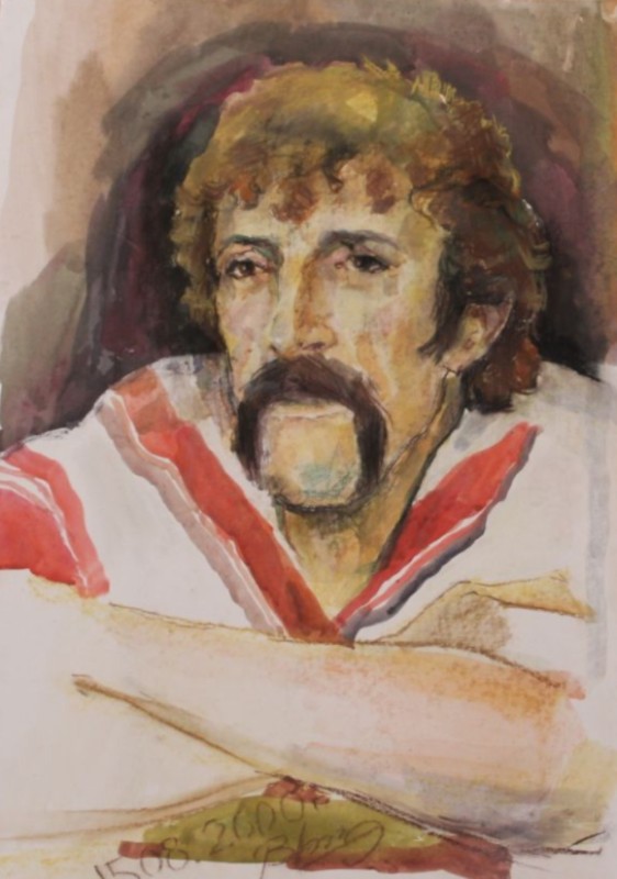 Портрет Ларіна Віктора Михайловича з циклу "Колекція портретів гірників шахт міста"