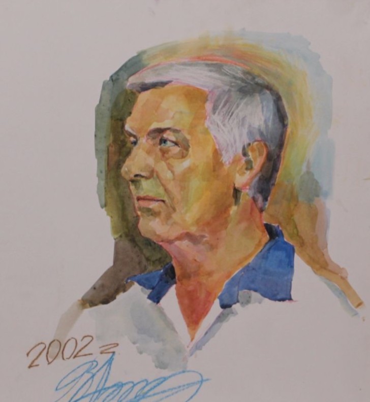 Портрет Величая Віктора Федоровича з циклу портретів "Колекція портретів гірників шахт міста"