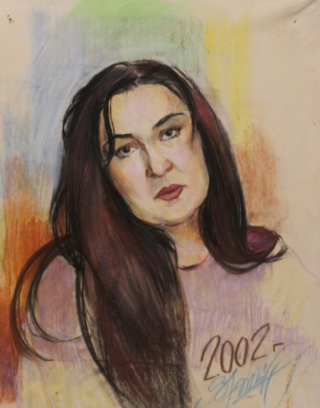 Портрет Власової Людмили Борисівни з циклу "Колекція портретів гірників шахт міста"