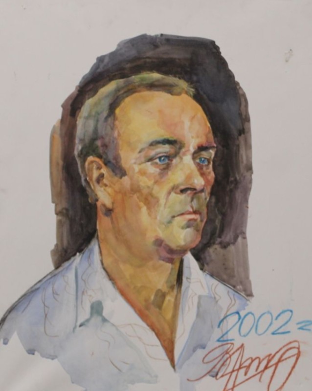 Портрет Крошка Віктора Омеляновича з циклу "Колекція портретів гірників шахт міста"