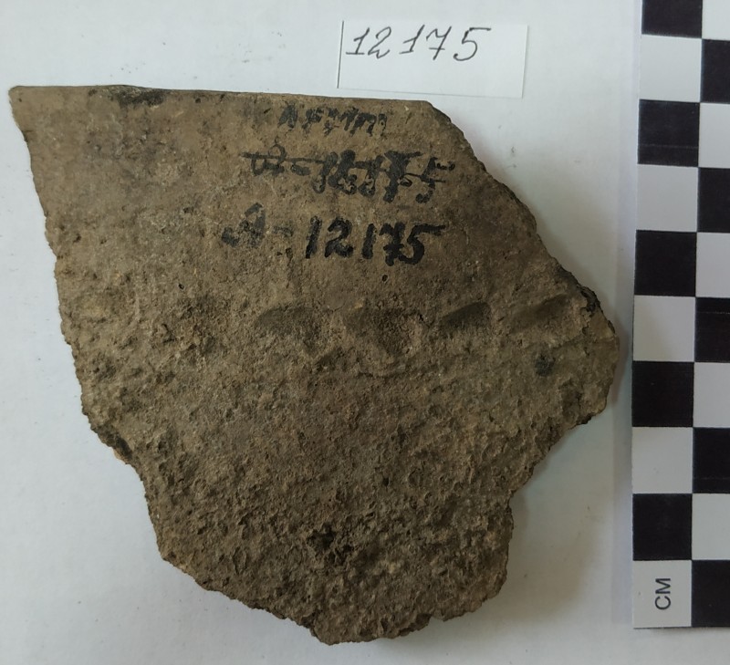 Фрагмент вінець ліпної сіроглиняної посудини