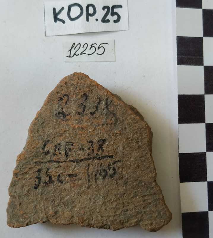 Фрагмент стінки ліпної жовтоглиняної посудини