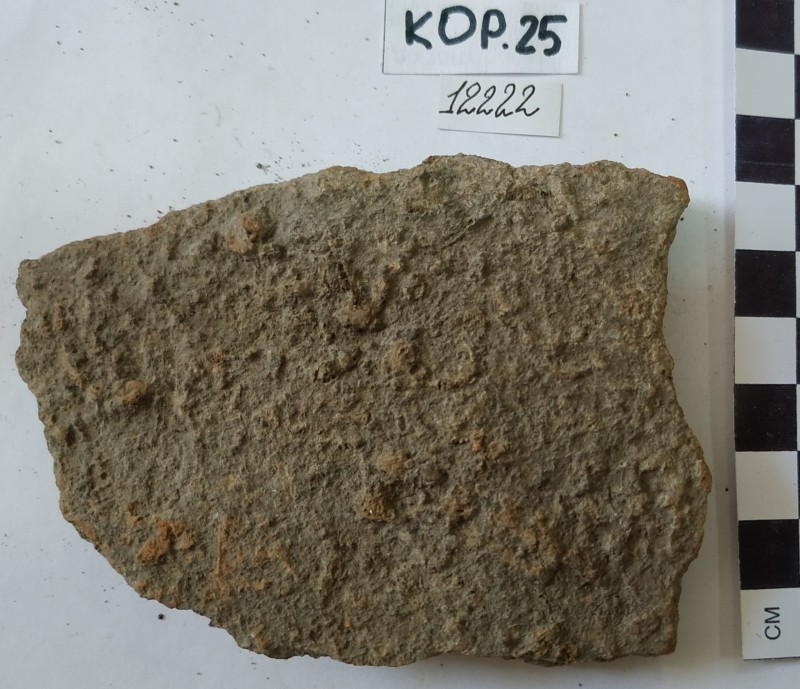 Фрагмент стінки ліпної жовтоглиняної посудини