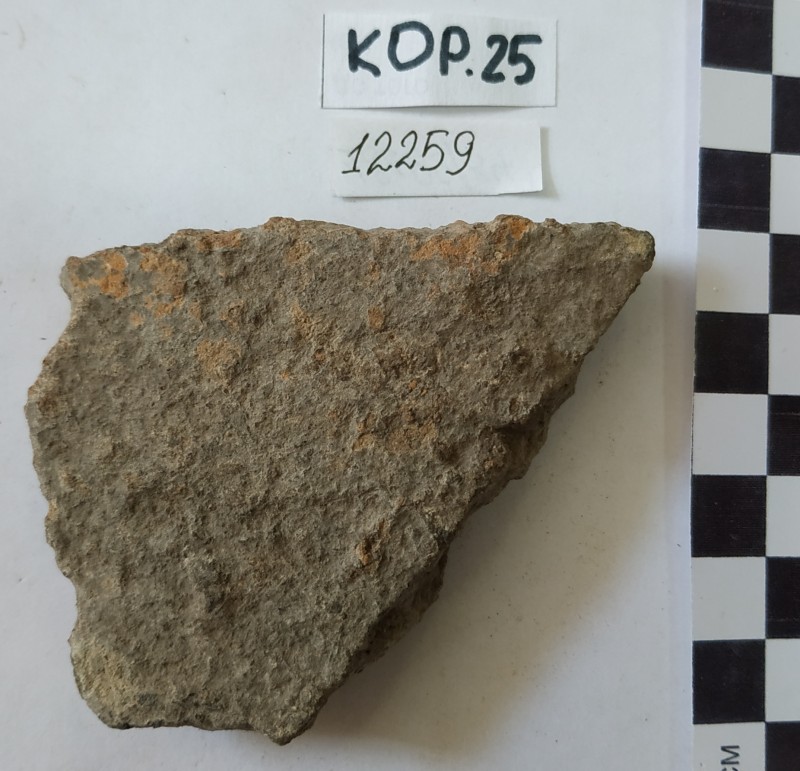 Фрагмент стінки ліпної червоноглиняної посудини