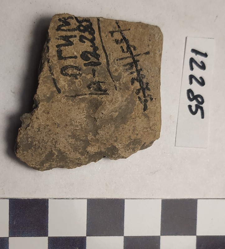 Фрагмент вінець ліпної жовтоглиняної посудини