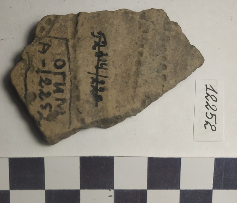 Фрагмент стінки ліпної сіроглиняної посудини