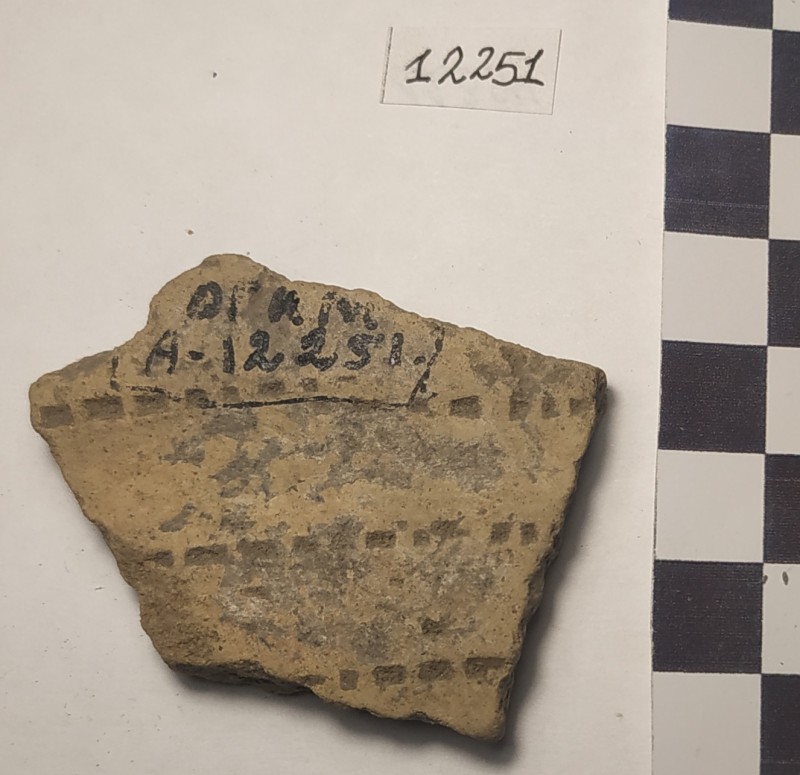 Фрагмент стінки ліпної жовтоглиняної посудини