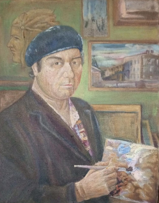 Картина "Автопортрет в майстерні"