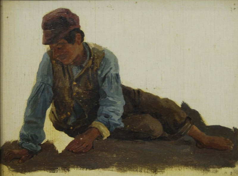 Хлопчик, який лежить. 1877