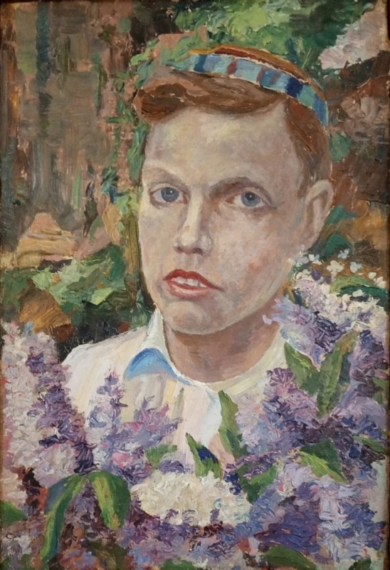 Картина "Портрет дівчини в квітах"