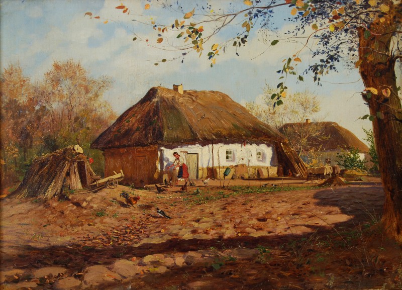 Сільське подвір’я. 1910