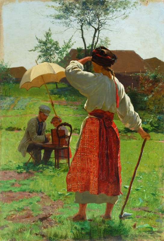 Художник на етюдах. 1888
