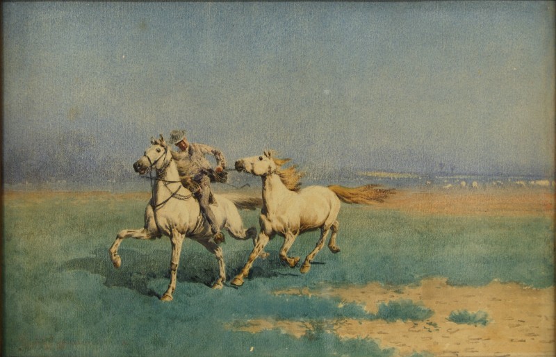 Вершник у степу. 1880-і