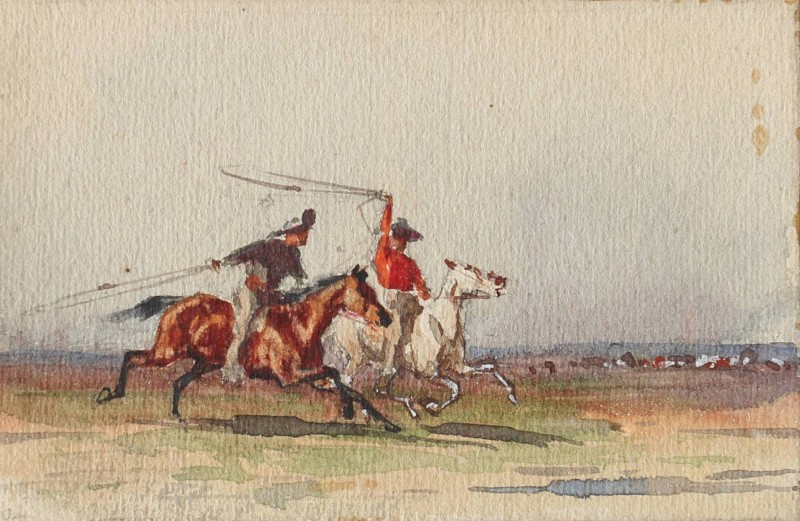 Вершники, які закидають ласо