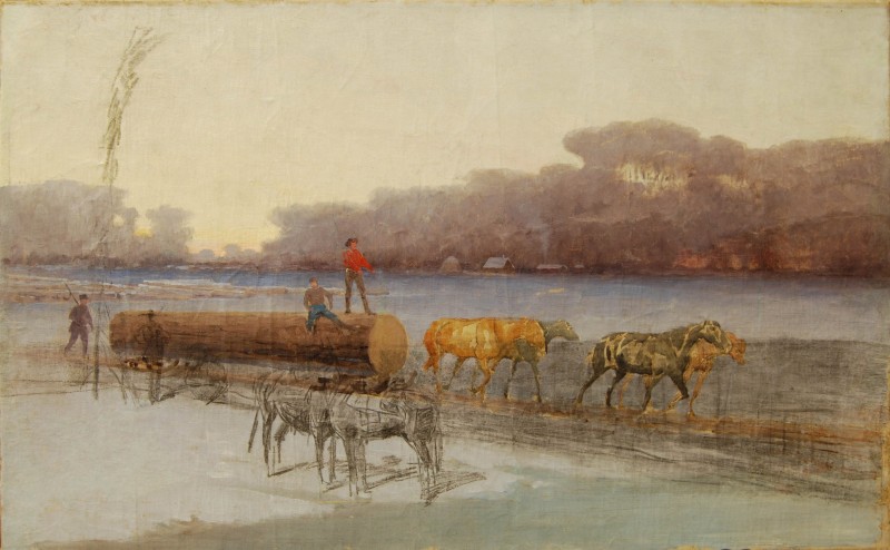 Перевезення колод (підмальовок)