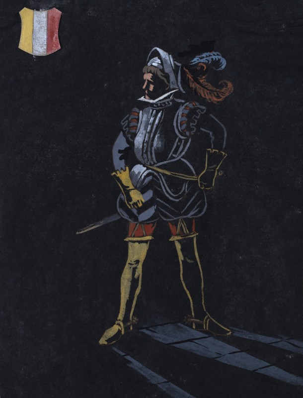 Ескіз костюма офіцера до трагедії "Марія Стюарт" Ф.Шиллера