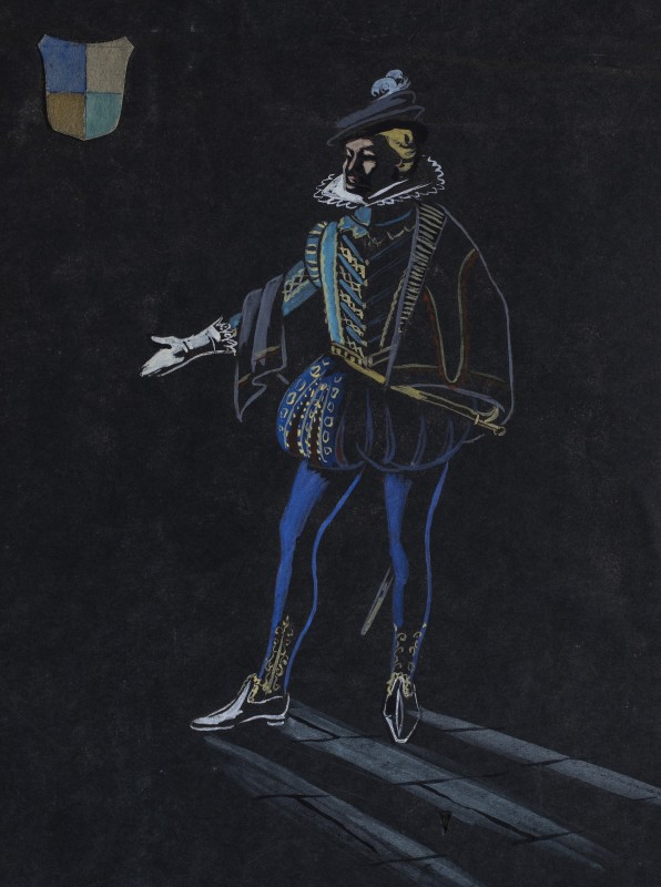 Ескіз костюма О"Келлі до трагедії "Марія Стюарт" Ф.Шиллера