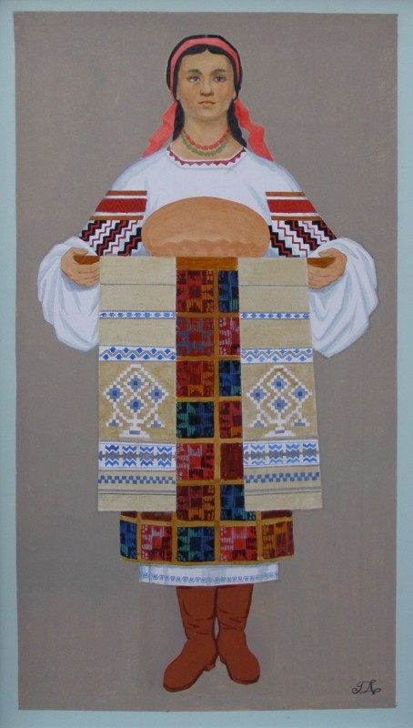 «Українка з хлібом на рушнику»