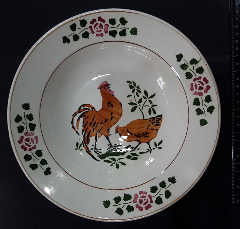 Тарілка фаянсова,глибока,розписана