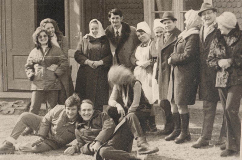 Фотографія. В. Івасюк з Любомиром Крисою та Дариною Тимчук-Крисою. 1975 рік.