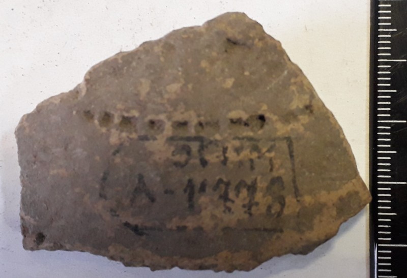 Фрагмент стінки ліпної сіроглиняної посудини