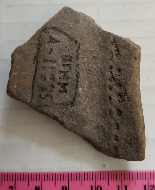 Фрагмент вінця ліпної жовтоглиняної посудини