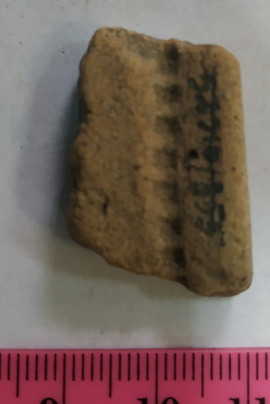 Фрагмент вінця ліпної жовтоглиняної посудини.