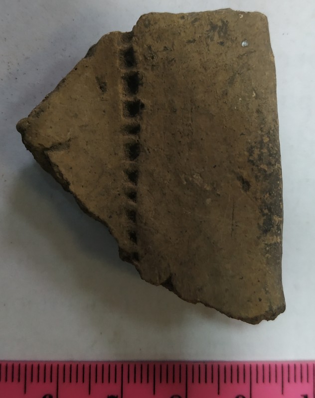 Фрагмент вінця ліпної сіроглиняної посудини