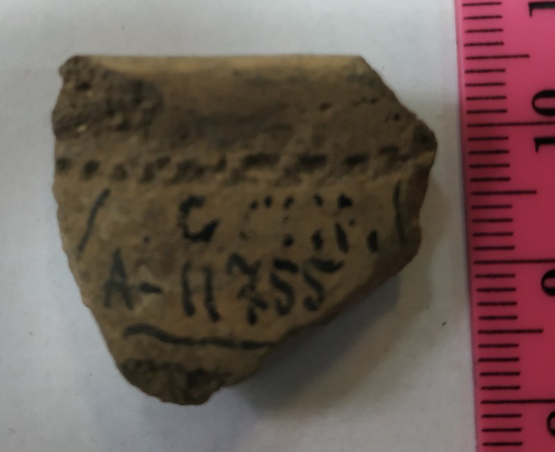 Фрагмент вінця ліпної сіроглиняної посудини